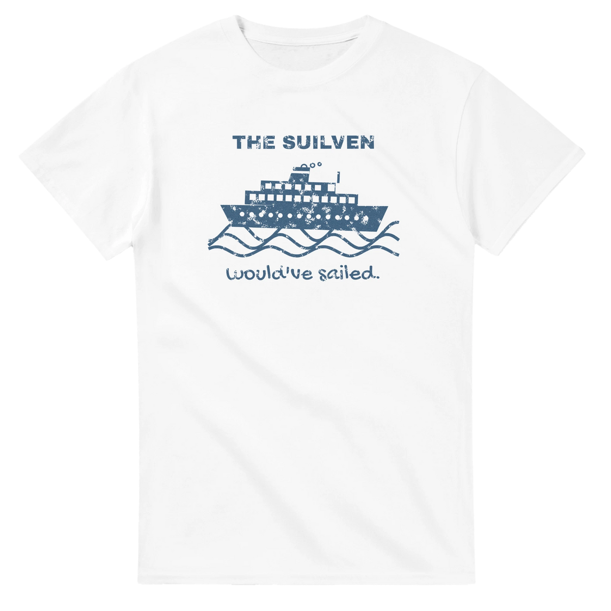 The Suilven Would've Sailed unisex crewneck t-shirt, Hebridean ferry design
