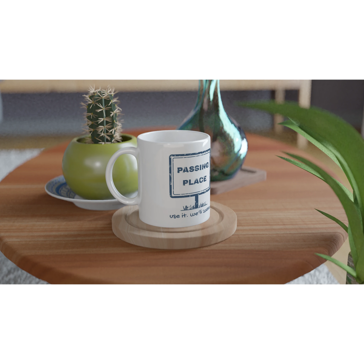 Passing Place Use It, We'll Wave ceramic mug - view 4