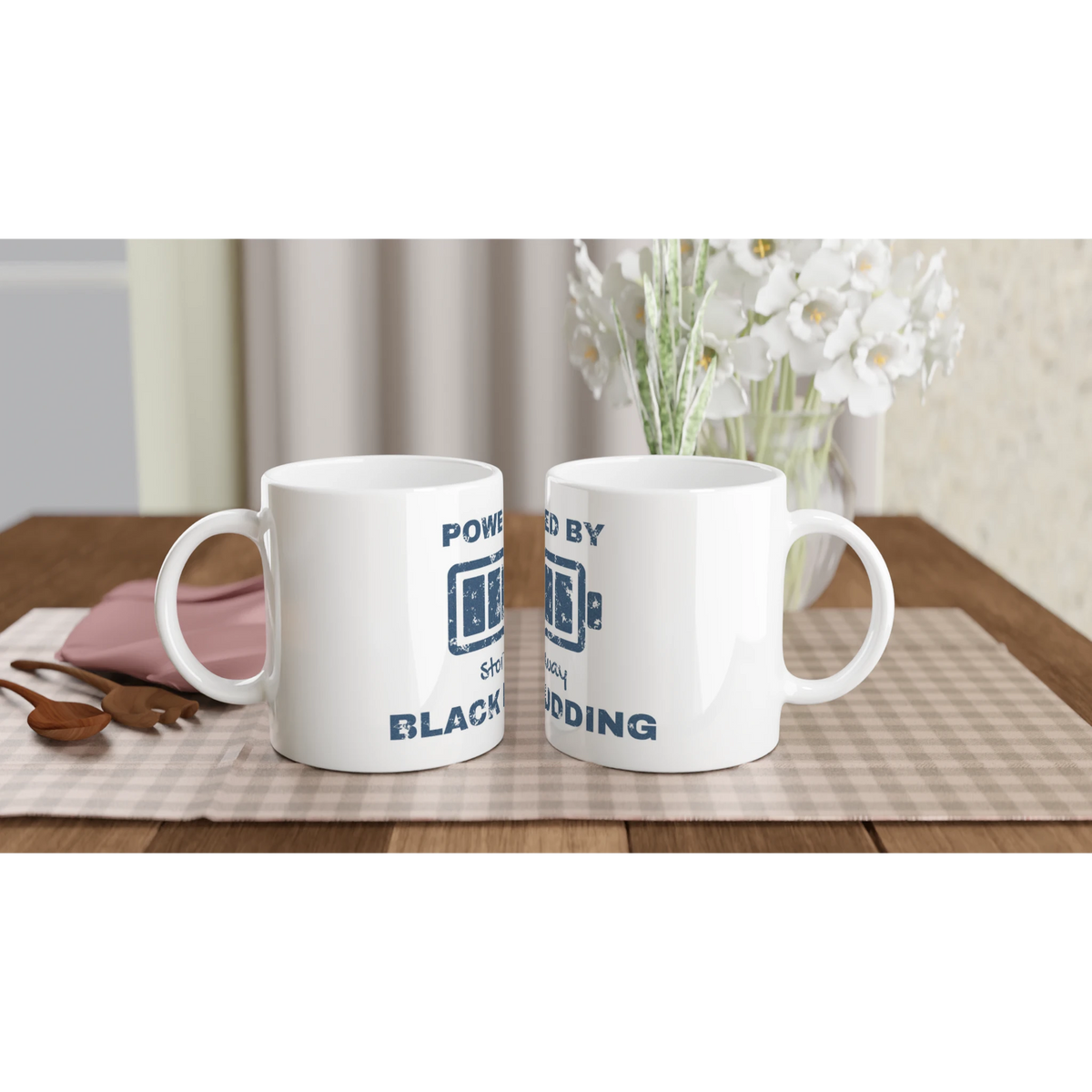 Powered by Stornoway Black Pudding ceramic mug - view 2