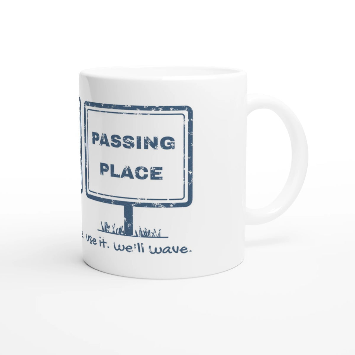 Passing Place Use It, We'll Wave ceramic mug - view 2