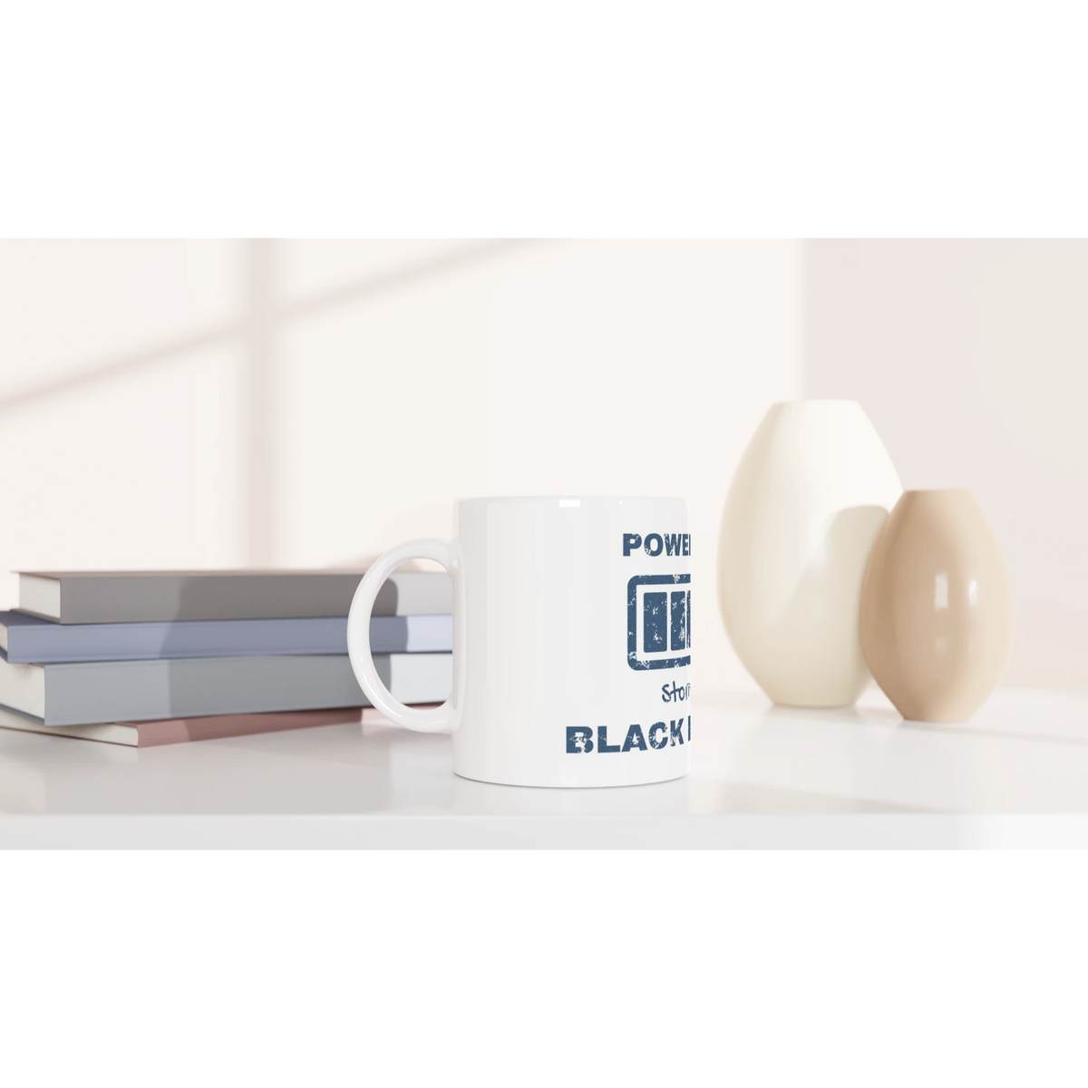 Powered by Stornoway Black Pudding ceramic mug - view 4
