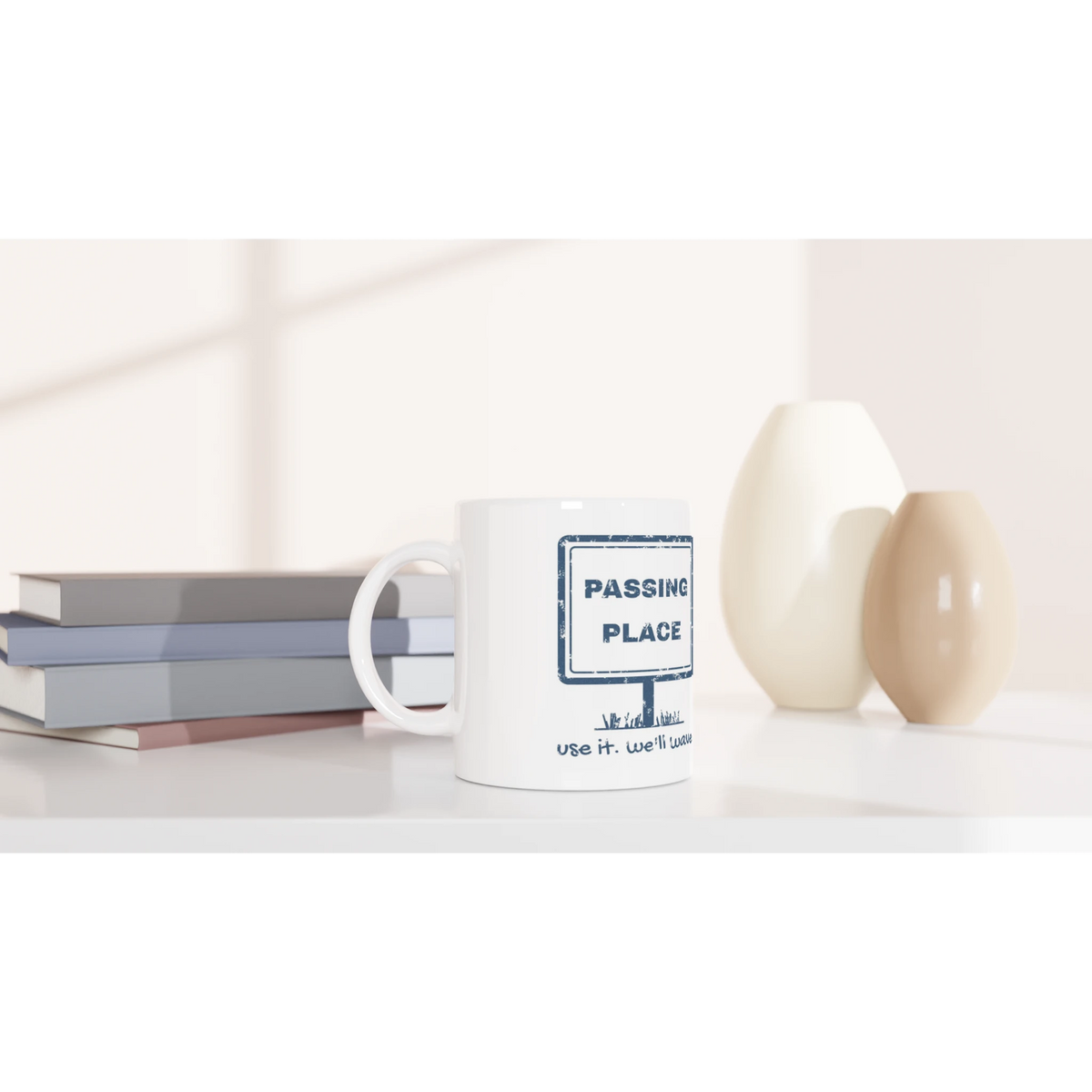Passing Place Use It, We'll Wave ceramic mug - view 6