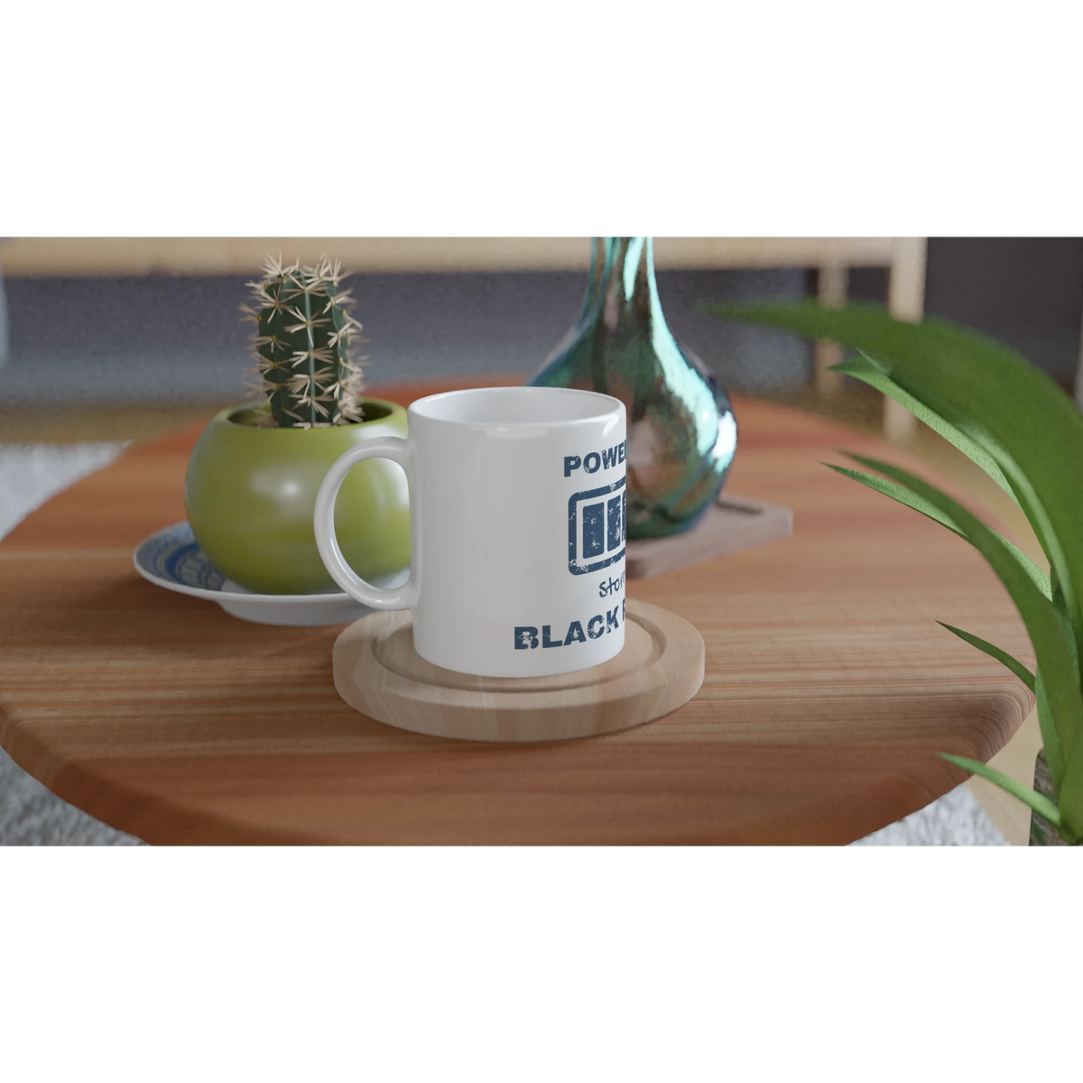 Powered by Stornoway Black Pudding ceramic mug - view 3