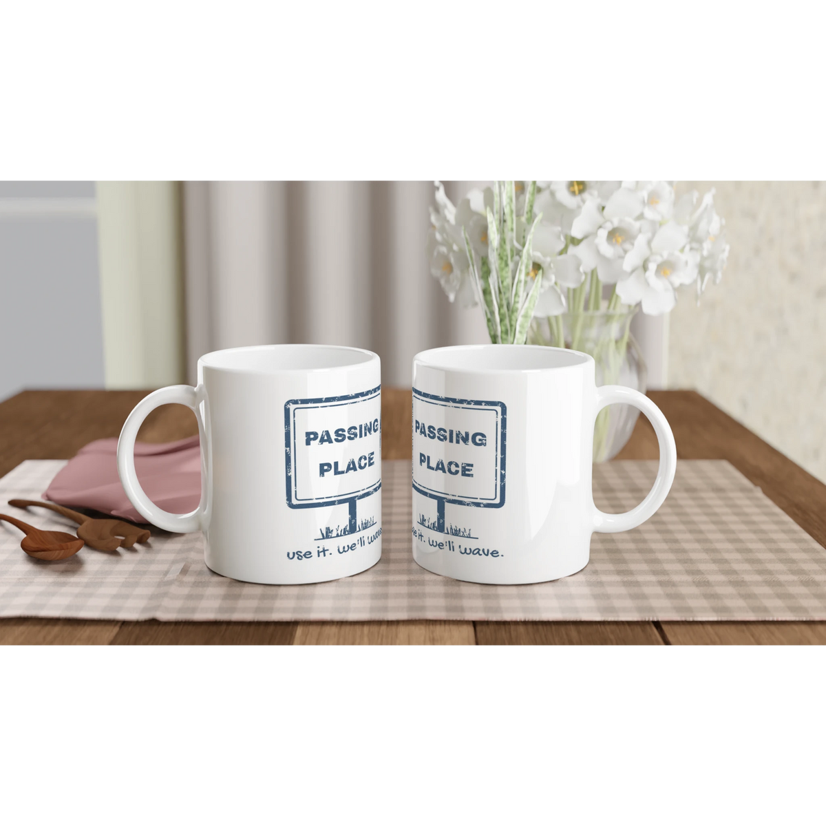 Passing Place Use It, We'll Wave ceramic mug - view 5